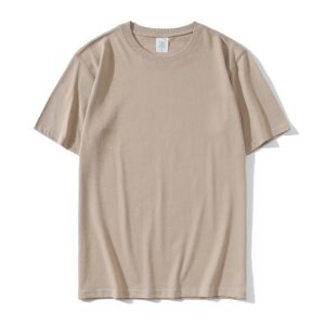 Classic Beige Crew Neck T-Shirt